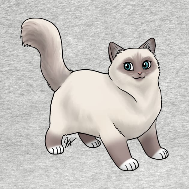 Cat - Birman - Blue Point by Jen's Dogs Custom Gifts and Designs